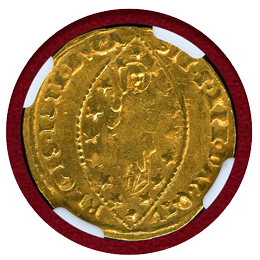 イタリア ヴェネチア 1789-97年 ゼッキーノ 金貨 ルドヴィーコ・マニン NGC MS63