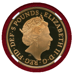 イギリス 2018年 5ポンド 金貨 ジョージ王子 生誕5周年記念 NGC PF69UC