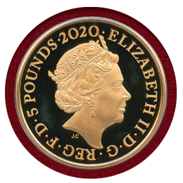 イギリス 2020年 5ポンド 金貨 ジョージ3世没後200年記念