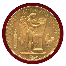 【SOLD】フランス 1909A 100フラン 金貨 エンジェル立像 NGC MS64