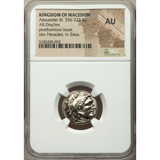 【SOLD】マケドニア王国 紀元前336-323 ドラクマ 銀貨 アレキサンダー大王 NGC AU