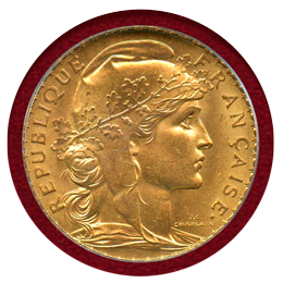 【SOLD】フランス 1913年 20フラン 金貨 マリアンヌ PCGS MS64