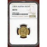 オーストリア 1787A ダカット 金貨 ヨーゼフ2世 NGC AU53