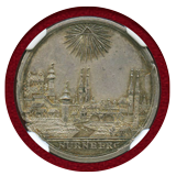 ドイツ ニュルンベルク (1765年頃) 銀打ちダカット 都市景観 NGC MS63