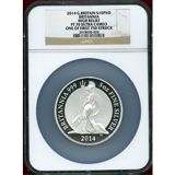 イギリス 2014年 10ポンド(5オンス) 銀貨 ブリタニア NGC PF70UC