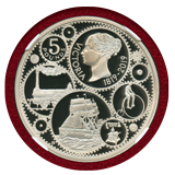 イギリス 2019年 ￡5 銀貨 ヴィクトリア生誕200年 NGC PF70UC