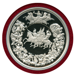 イギリス 2025年 10oz 銀メダル ワーテルロー戦勝記念 PF70UC