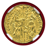 ヒオス (1421-36) ダカット金貨 フィリッポ マリア ヴィスコンティ AU58