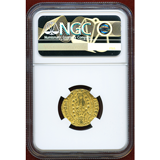 ヒオス (1421-36) ダカット金貨 フィリッポ マリア ヴィスコンティ AU58