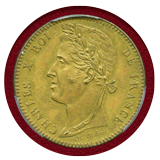 フランス (1824-30) 10C 黄銅貨 試作貨 シャルル10世 PCGS SP63