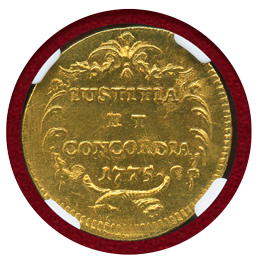 スイス チューリッヒ 1775年 ダカット金貨 NGC MS63