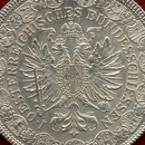 【SOLD】オーストリア 1880年 2フローリン 銀貨 第一回連邦射撃祭 UNC Detail