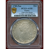 フランス 1785Pau エキュ銀貨 ルイ16世 PCGS AU55
