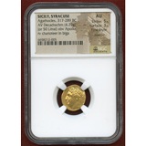 古代ギリシャ シラクサ 紀元前317-310年 デカドラクマ金貨 アガトクレス AU