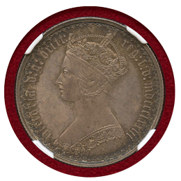 【SOLD】イギリス 1873年 銀貨 ヴィクトリア女王 フローリン(2S)NGC MS63