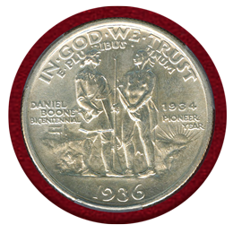 アメリカ 1936年 50セント 銀貨 ダニエルブーン生誕200周年 PCGS AUD
