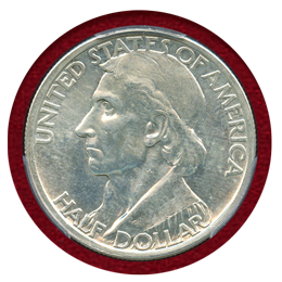 アメリカ 1935年 50セント 銀貨 ダニエルブーン生誕200周年 PCGS UNCD
