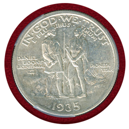 アメリカ 1935年 50セント 銀貨 ダニエルブーン生誕200周年 PCGS UNCD