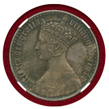 イギリス 1847年 銀貨 ゴシッククラウン UNDECIMO NGC PF64