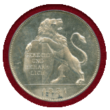 ドイツ バイエルン 1831年 ターラー 銀貨 地方立法部開設 PCGS UNC Detail