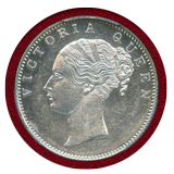 【SOLD】英領インド 1840(B) ルピー 銀貨 ヴィクトリア PGGS MS61