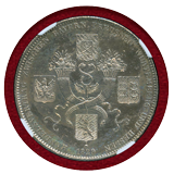 ドイツ バイエルン 1829年 ターラー 銀貨 四国通商条約 NGC UNC DETAILS