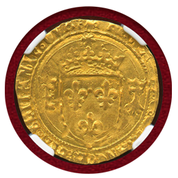 フランス (1515-47) エキュドール金貨 フランソワ1世 NGC MS64