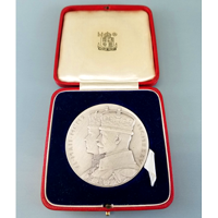 イギリス 1935年 銀メダル ジョージ5世即位25周年記念 マット