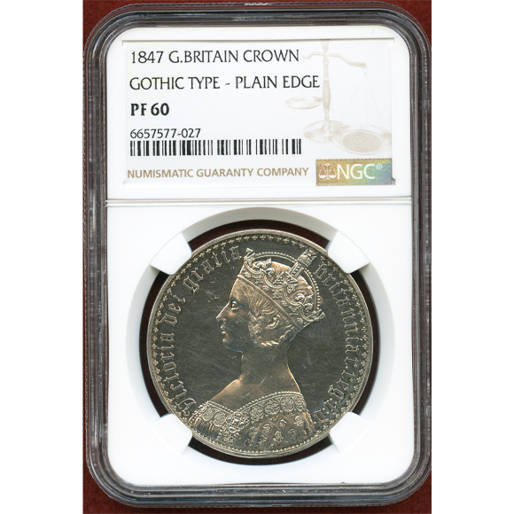 JCC | ジャパンコインキャビネット / イギリス 1847年 銀貨 ゴシック