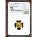 フランス 1810年 ナポレオン&ルイーザ結婚記念 金メダル NGC MS62