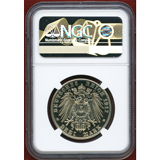 ドイツ ザクセン 1917E 3マルク 銀貨 2001リストライク NGC PF69CAMEO