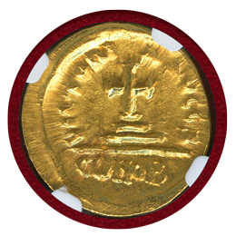 ビザンチン帝国 613-641 ソリダス金貨 ヘラクレイオス&コンスタンティ ヌス NGC MS