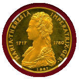 【SOLD】ドイツ 1967年 2.5ダカット 金メダル マリアテレジア PF63UC
