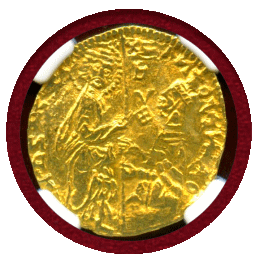 【SOLD】ギリシャ ヒオス (1382-1400) ダカット アントニオ・ヴェニエル MS62