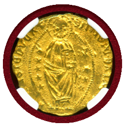 ギリシャ ヒオス (1421-36) ダカット 金貨 フィリッポ マリア ヴィスコンティ MS63