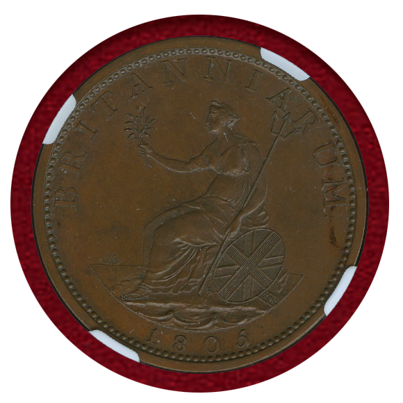 JCC | ジャパンコインキャビネット / イギリス 1805年 ペニー 銅貨 プルーフ リストライク ジョージ3世 NGC PF65BN