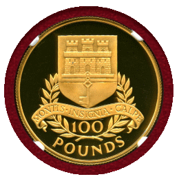 【SOLD】ジブラルタル 1975年 100ポンド 金貨 英国ポンド250周年記念 PF67UC