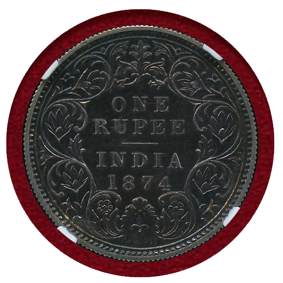 JCC | ジャパンコインキャビネット / 英領インド 1874年 ルピー ...