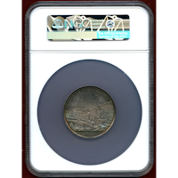 ドイツ バーデン 1883年 銀メダル 競馬(GRAND PRIX)25周年 都市景観 MS64