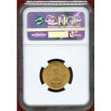 【SOLD】オランダ 1913年 10グルデン 金貨 ウィルヘルミナ NGC MS64