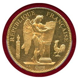 フランス 1899A 100フラン金貨 エンジェル立像 PCGS MS64