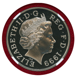 イギリス 1999年 5ポンド 銀貨 ダイアナ NGC PF69UC