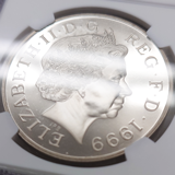 イギリス 1999年 5ポンド 銀貨 ダイアナ NGC PF69UC