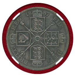 【SOLD】イギリス 1887 4シリング銀貨 ヴィクトリア ジュビリー NGC PF63CAM