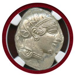 古代ギリシャ アッティカ アテネ 440-404BC 4ドラクマ 銀貨 フクロウ NGC MS
