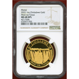 ジンバブエ 2022年 1オンス金メダル Mosi oa Tunya NGC MS68DPL