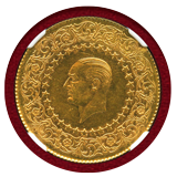 トルコ 1969年 100クルシュ金貨 MONNAIE DE LUXE MS62
