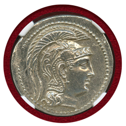 古代ギリシャ アッティカ アテネ 紀元前2～1世紀 4ドラクマ 銀貨 フクロウ MS