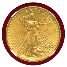 アメリカ 1910年 20ドル 金貨 セントゴーデンス NGC MS64