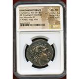 【SOLD】トラキア 305-281BC 4ドラクマ 銀貨 アレキサンダー大王 アモンの角 ChAU